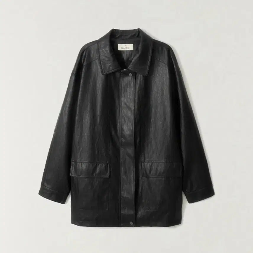 [BUNJANG] The Roust Leather Half Trench Black / 더라우스트 레더 하프 트렌치 BLACK