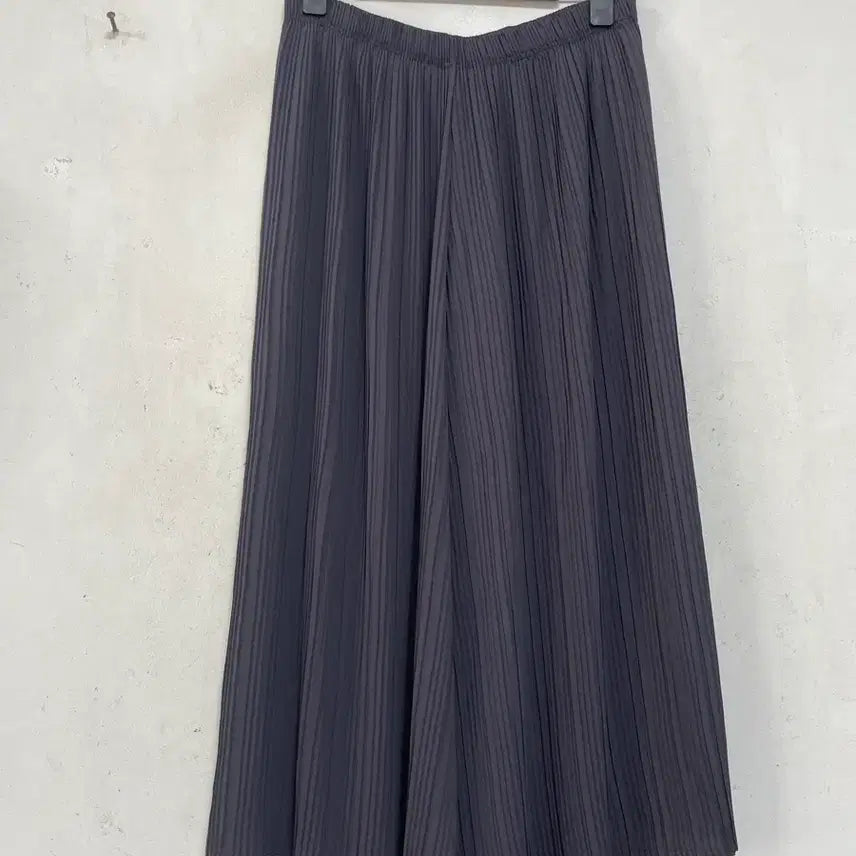 [BUNJANG] Wide Pleated Pants - Gray / N7125 일본.플리츠 바지.와이드