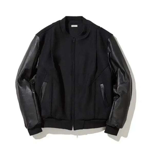 [BUNJANG] XLIM 04 Leather Varsity Jacket L / xlim 04 레더 바시티 L