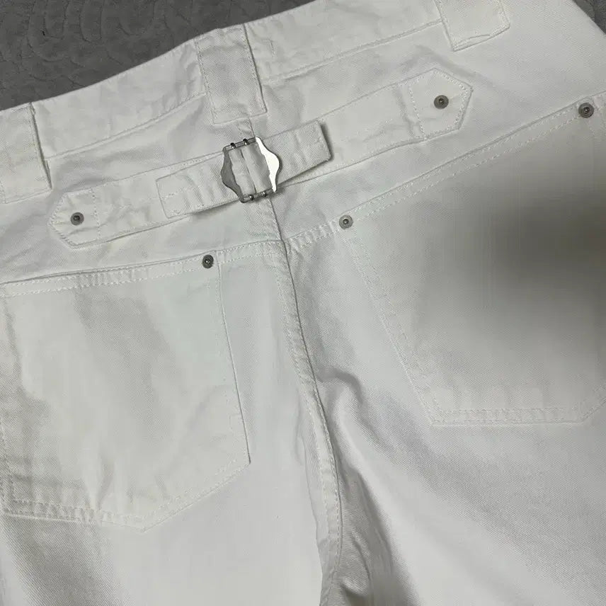 [BUNJANG] 9999Archive Technical Curved Jeans White Size 2 / [2] 9999아카이브 테크니컬 커브드진 화이트