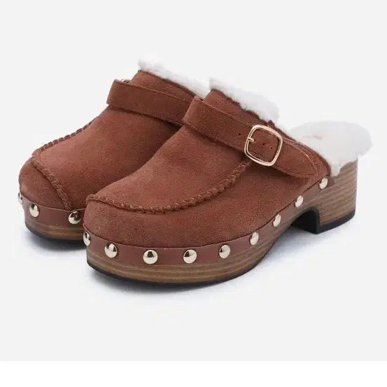 [BUNJANG] Thursday Island Soft Shearling Mules / 써스데이아일랜드 소프트시어링뮬