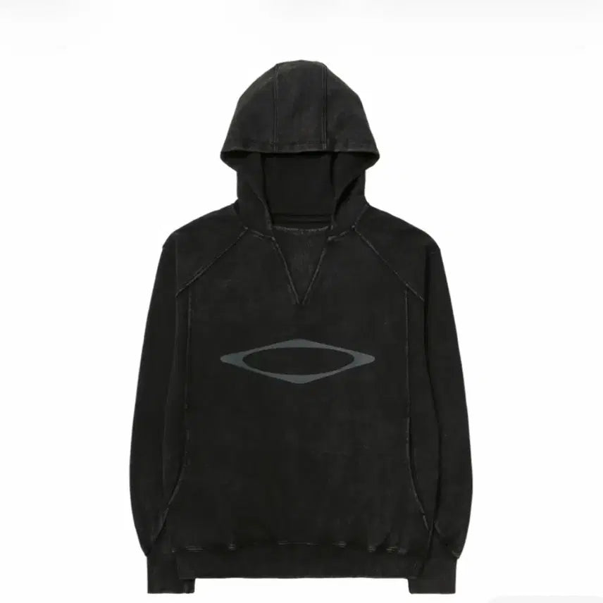 [BUNJANG] Mischief Bleached Pullover Hoodie Washed Black L / 미스치프 블리치드 풀오버 후드 워시드 L