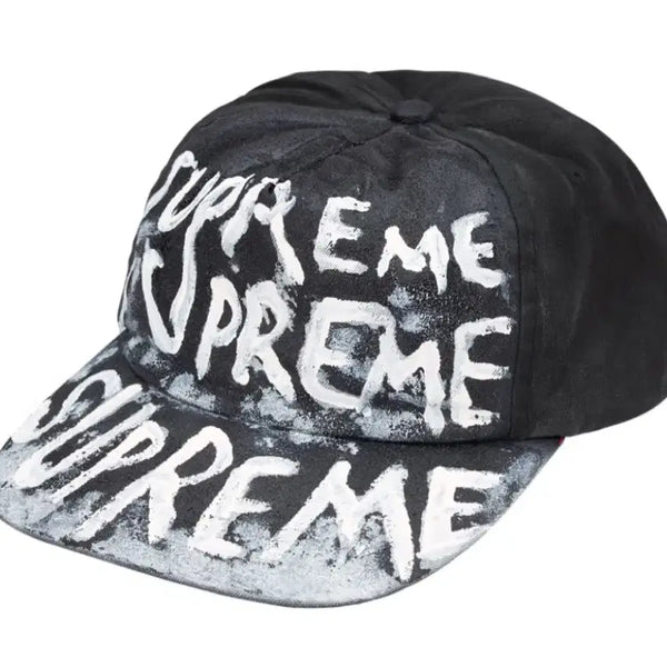 [BUNJANG] Supreme Painted 5-Panel Black / 슈프림 페인티드 5-패널 블랙 - 26FW