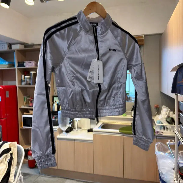 [BUNJANG] NERDY Track Jacket Silver / NERDY 트랙 자켓 실버