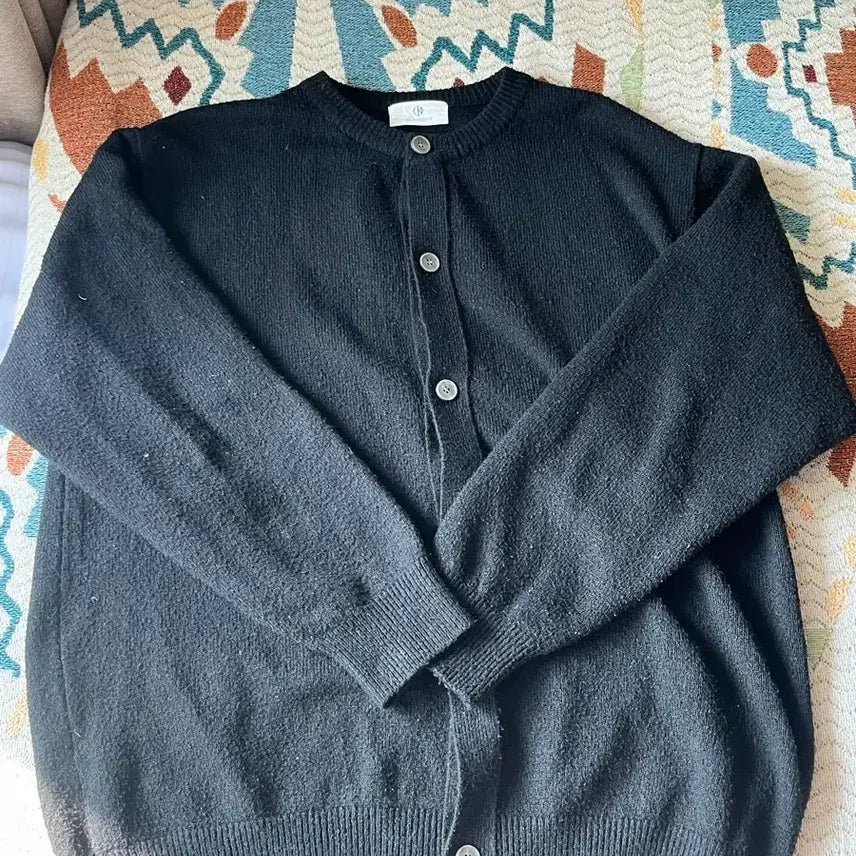 [BUNJANG] DecoRoso Black Cardigan / 데꼬로소 블랙 가디건