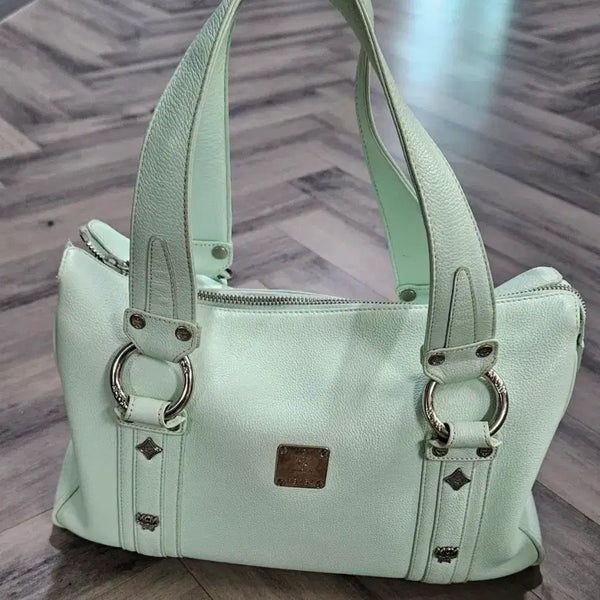 [BUNJANG] MCM Mint Tote Bag / MCM 토트백 민트색
