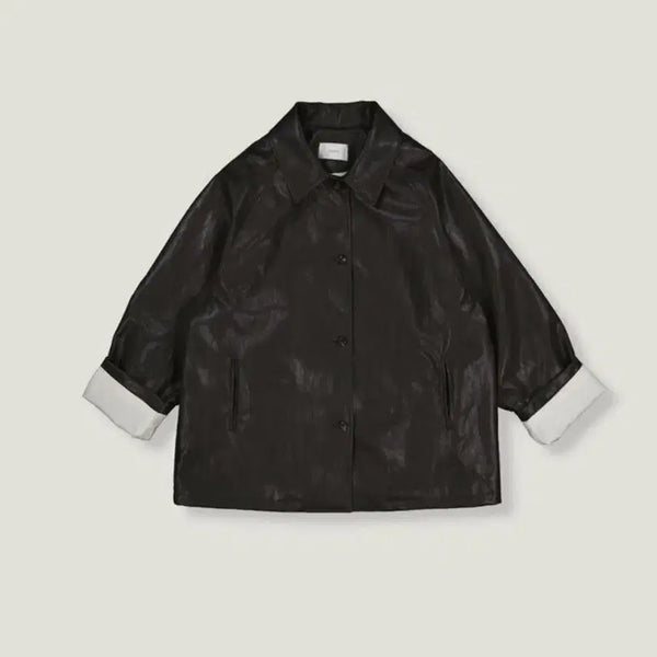[BUNJANG] Acove Half Leather Jacket / 아코브 하프 레더 자켓 acove 레더자켓 하프자켓