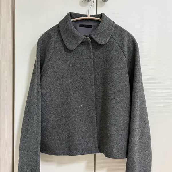 [BUNJANG] Unoha Grey Wool Jacket / 유노이아 울자켓 유노이아 코트 자켓