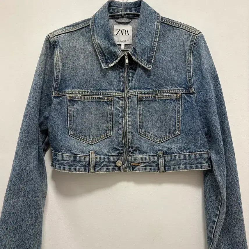 [BUNJANG] Zara Cropped Denim Jacket / 자라 크롭 데님 청자켓