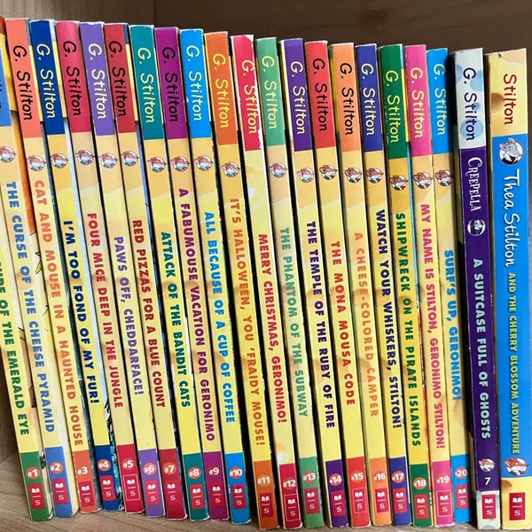 [BUNJANG] Geronimo Stilton Chapter Book 22 Volume with CD Set / 제로니모 스틸턴 챕터북 22권과 cd세트