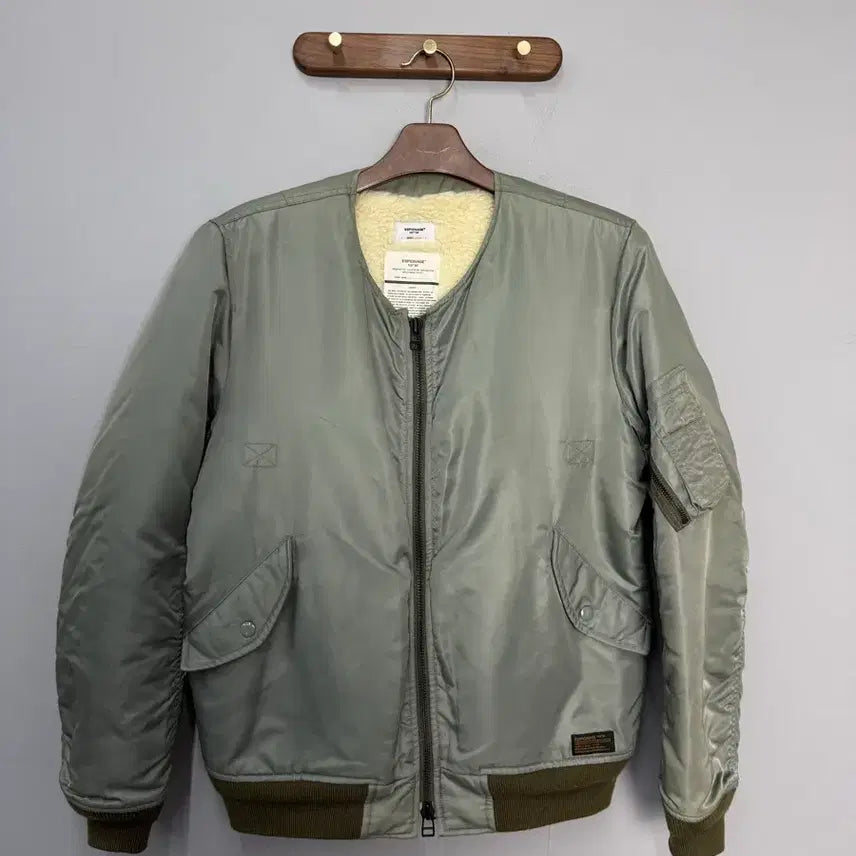 [BUNJANG] Espionage "Neckless Boa" MA-1 Jacket / 에스피오나지 넥리스 보아 MA-1 자켓 H3496