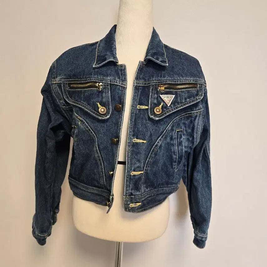 [BUNJANG] S.M. Cropped Denim Jacket / (S.M)크롭청자켓