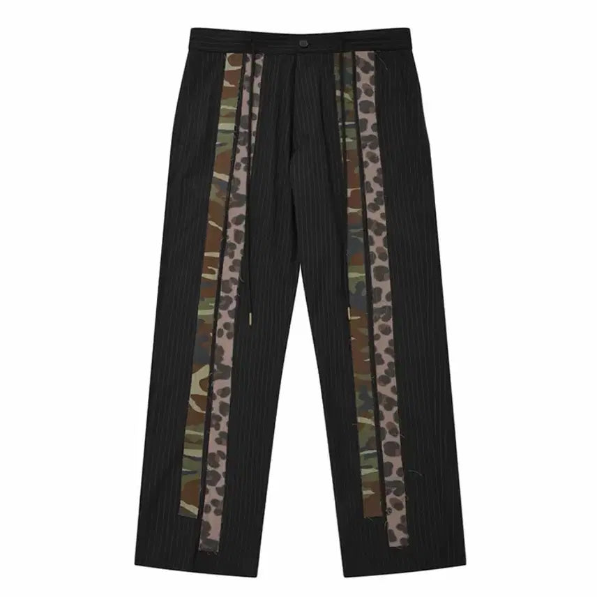 [BUNJANG] AJOBYAJO Pattern Mixed Stripe Trousers / 아조바이아조 패턴 믹스드 스트라이프 트라우저 팬츠 바지