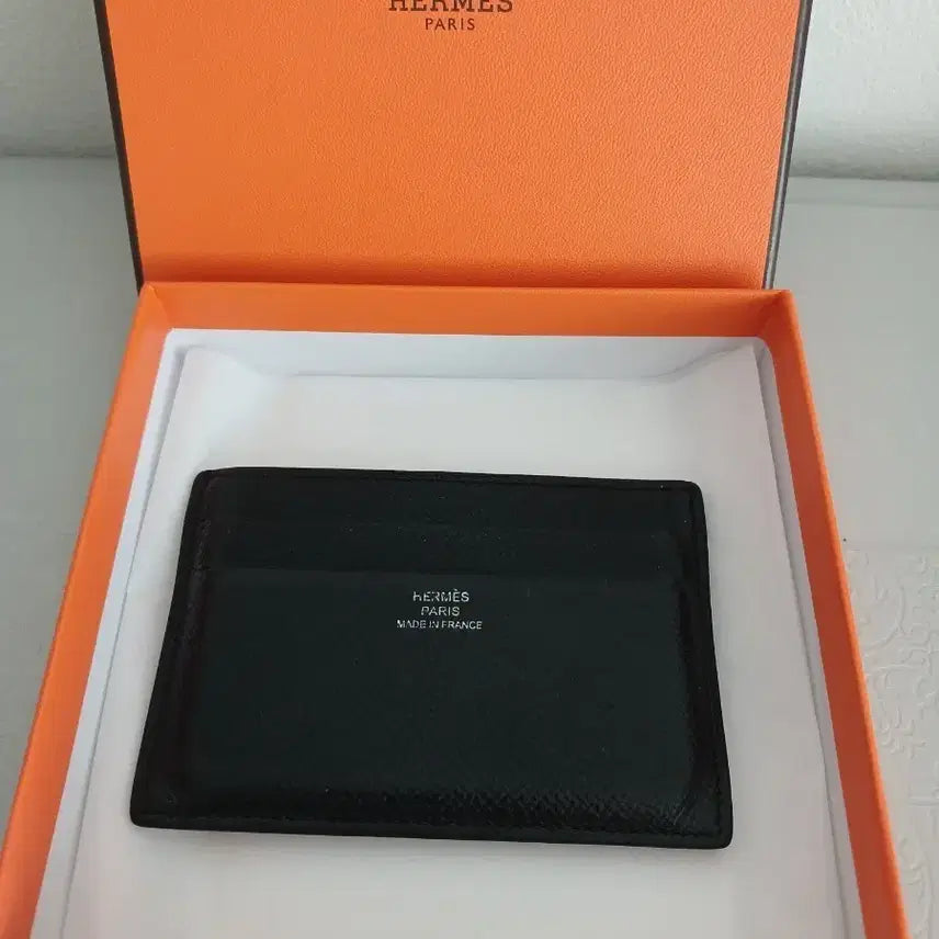 [BUNJANG] Hermès Black Card Holder / 에르메스 시티즌 트월 카드 지갑 앱송가죽 블랙 ( 정품 )