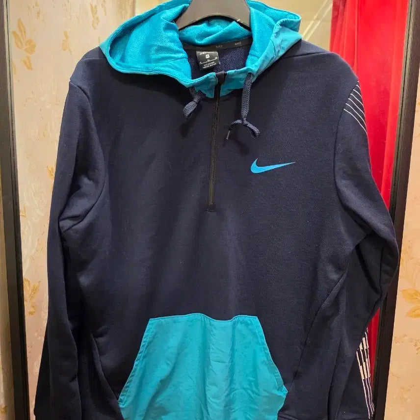 [BUNJANG] Nike Hoodie Navy/Mint / 7/75  나이키 후드티 네이비/민트