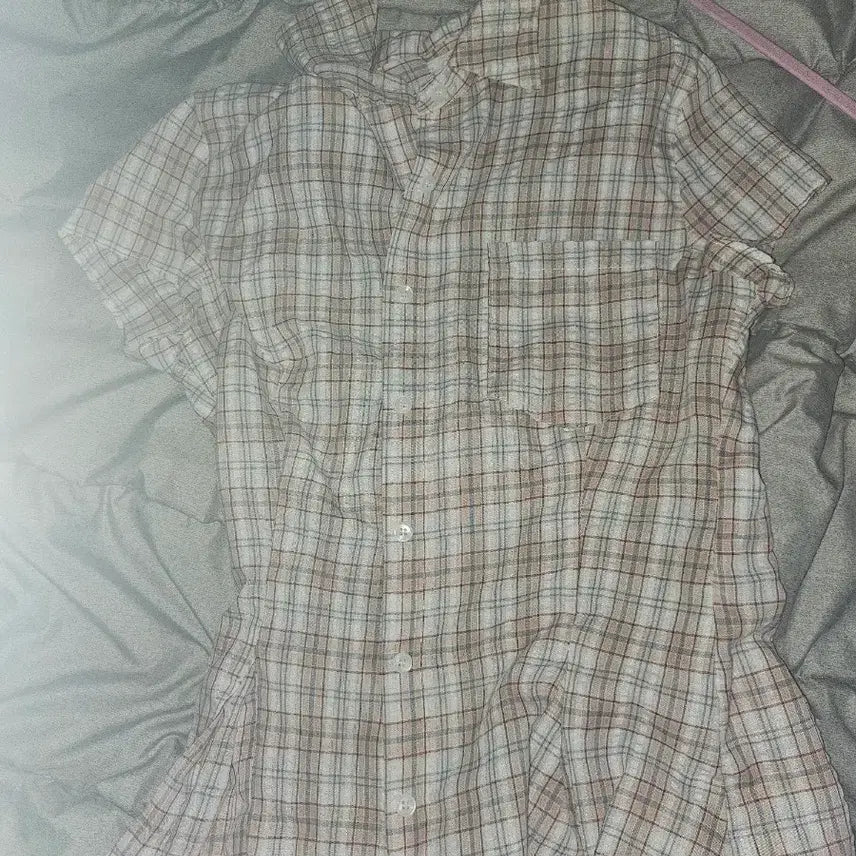 [BUNJANG] Checked Short Sleeve Shirt / 반팔 체크셔츠