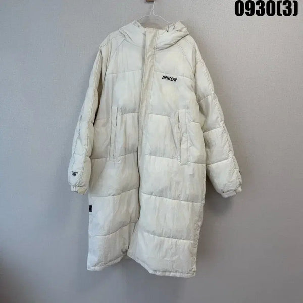 [BUNJANG] New Era Long Padding Jacket White Size 105 / 뉴에라 롱패딩 화이트 105