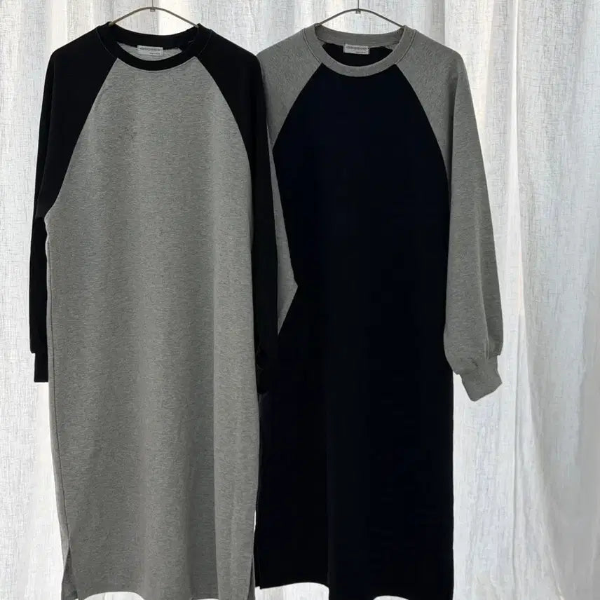 [BUNJANG] Neutral Raglan Dress / 무채색나그랑 원피스