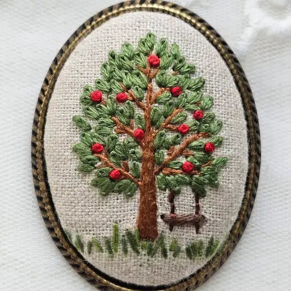 [BUNJANG] French Embroidery Brooch / 프랑스자수 브로치