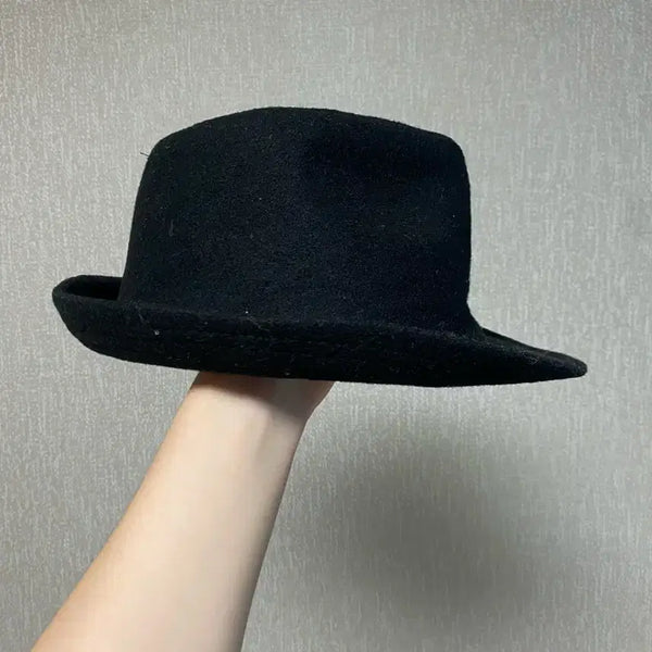 [BUNJANG] Black Fedora Hat / 페도라 블랙 모자