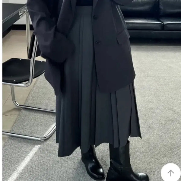 [BUNJANG] Pleated Midi Skirt / 플리츠 스커트