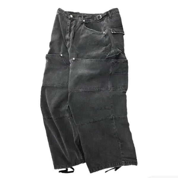 [BUNJANG] NONODE Double Knee Cover Pants Vintage Black / [2]논노드 더블니 커버 팬츠 빈티지 블랙