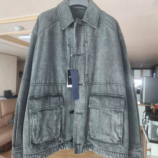 [BUNJANG] Juun.J Chore Jacket Khaki / 준지 초어 자켓