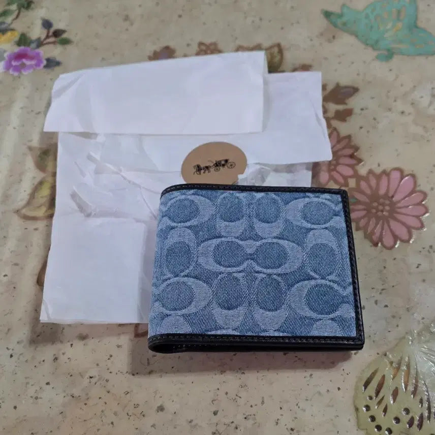 [BUNJANG] Coach Denim Bifold Wallet / 코치 데님 남성 반지갑