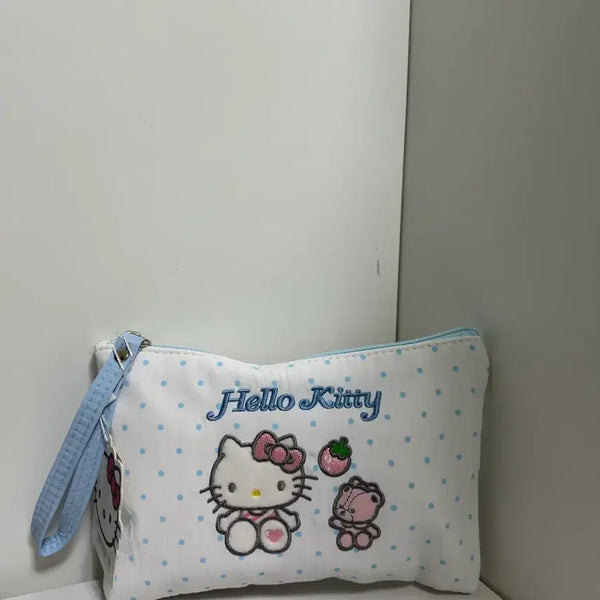 [BUNJANG] Hello Kitty White Dot Pouch / 헬로키티 파우치