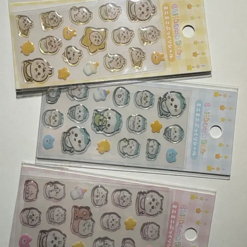 [BUNJANG] Chiikawa Baby Sticker 3-Set / 치이카와 베이비 스티커 3종 세트