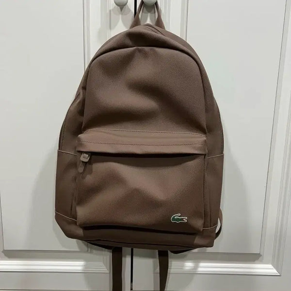 [BUNJANG] Lacoste Brown Backpack / 라코스테 브라운 백팩