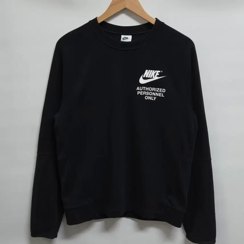 [BUNJANG] Nike Authorized Black Sweatshirt M / 나이키 오서라이즈 블랙 맨투맨 M