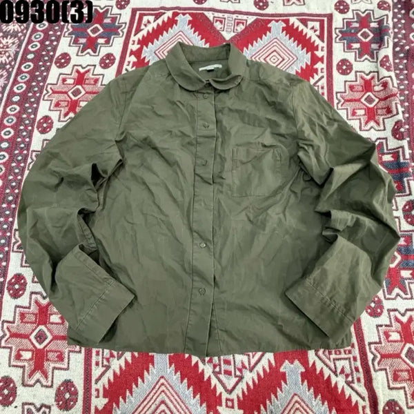[BUNJANG] COS Collar Neck Shirt Olive Size 34 / COS 카라넥 셔츠 올리브 34 9/30