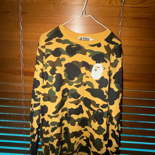 [BUNJANG] BAPE Long Sleeve T-Shirt / 베이프 롱슬리브