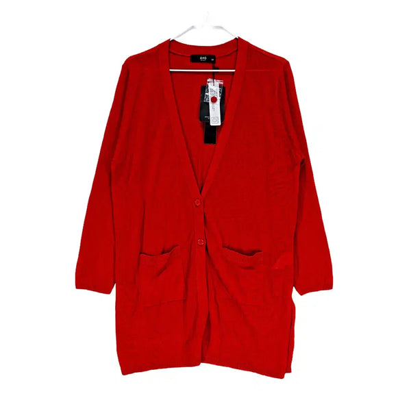 [BUNJANG] Edge 95 Classic Cardigan Red / 엣지 95 클래식한 가디건 미사용품 레드 64129
