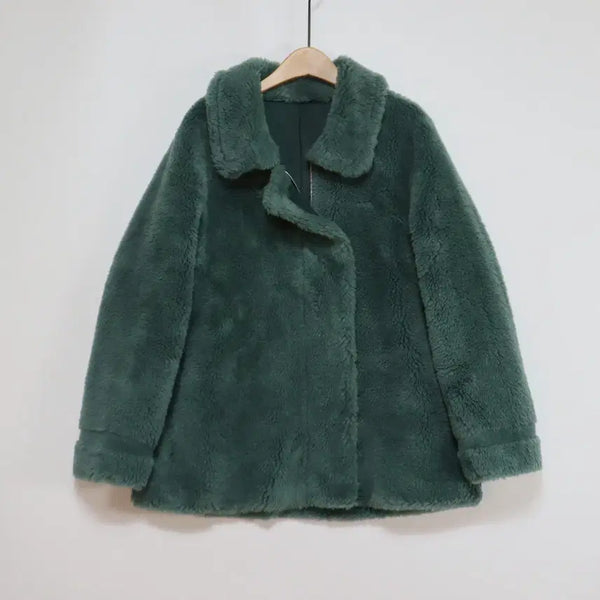 [BUNJANG] Vera Wang 100% Wool Green Jacket (Size 90) / 베라왕 VERAWANG 여성 양모 100 퍼 자켓 그린 90