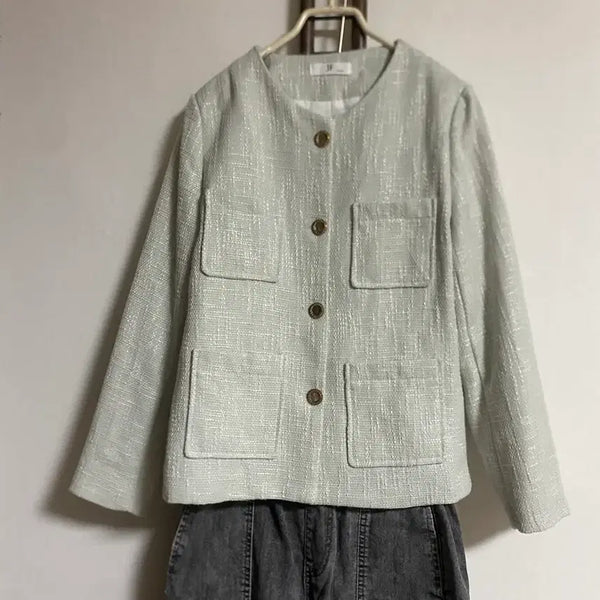 [BUNJANG] Mint Tweed Jacket / 민트 트위드자켓 66