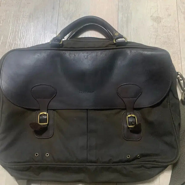 [BUNJANG] Barbour Wax Briefcase / 바버 barbour 왁스 브리프케이스 서류가방