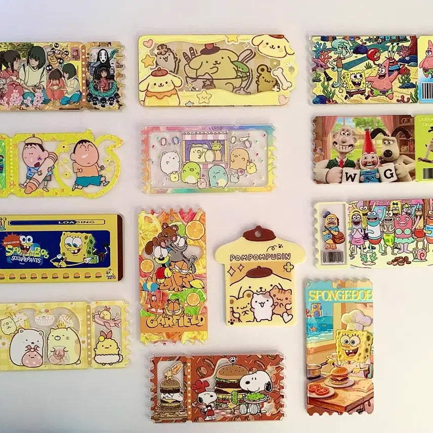 [BUNJANG] Acrylic Keychain Collection 2 (Various Characters) / [키링] 아크릴 키링2탄(지브리, 스폰지밥, 산리오, 스밋코구라시, 미키, 페코, 커비, 키캣, 맹구등)