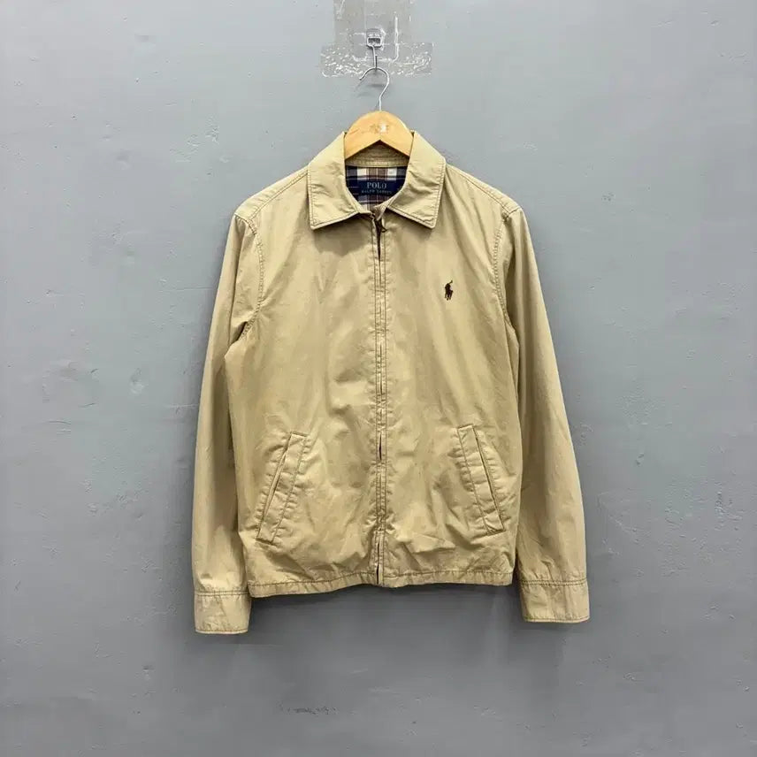 [BUNJANG] Polo Ralph Lauren Blouson Jacket Beige / 폴로 랄프로렌 블루종 자켓 베이지