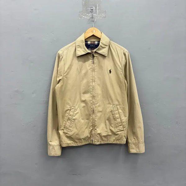 [BUNJANG] Polo Ralph Lauren Blouson Jacket Beige / 폴로 랄프로렌 블루종 자켓 베이지