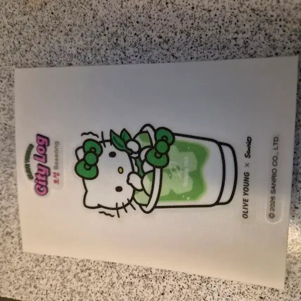 [BUNJANG] Hello Kitty "Ttisil" Sticker Set (Boseong Collaboration Limited Edition) / 올리브영 대형 띠부실