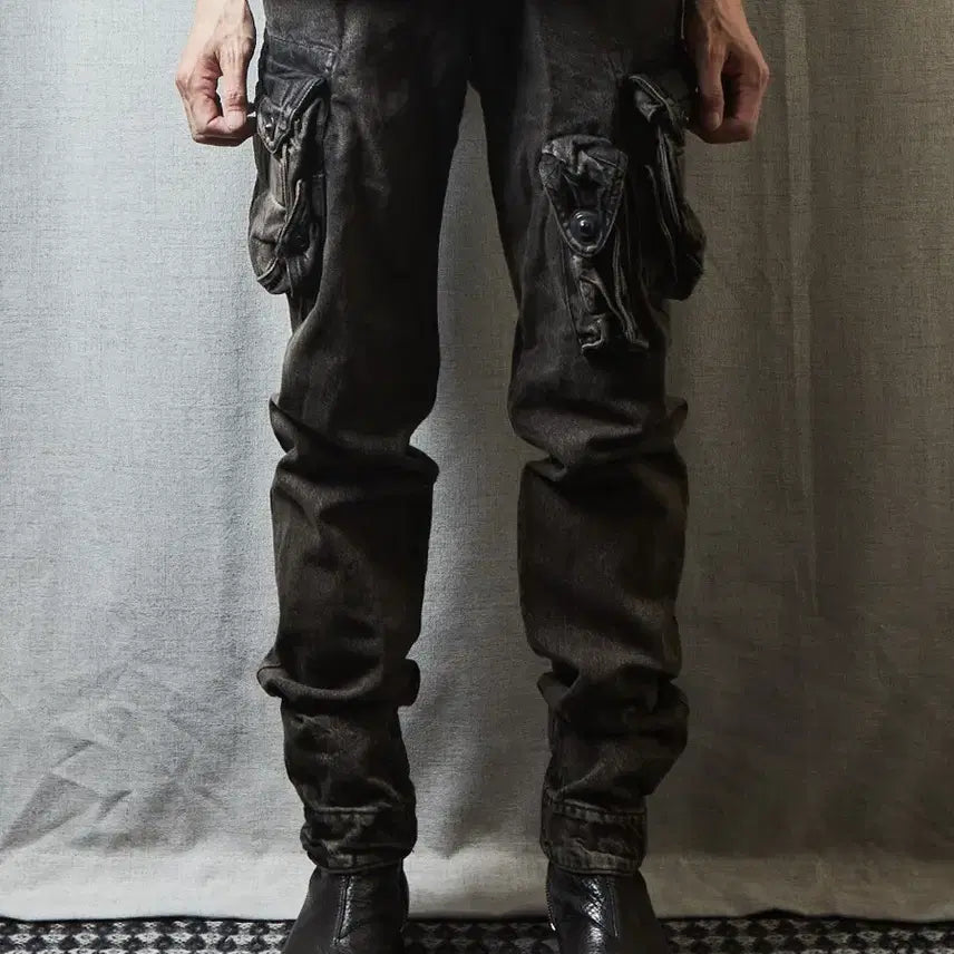 [BUNJANG] Julius SS25 Gasmask Pants Charcoal Grey / Julius SS25 가스마스크 팬츠