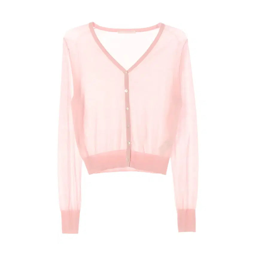 [BUNJANG] Tanat T/T Silk Sheer Cardigan / 타낫 T/T 실크 시어 가디건