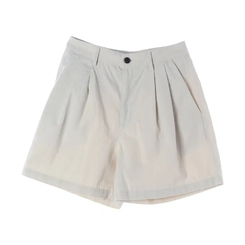 [BUNJANG] Elioti One-Tuck Cotton Shorts / 엘리오티 원턱 코튼 숏팬츠