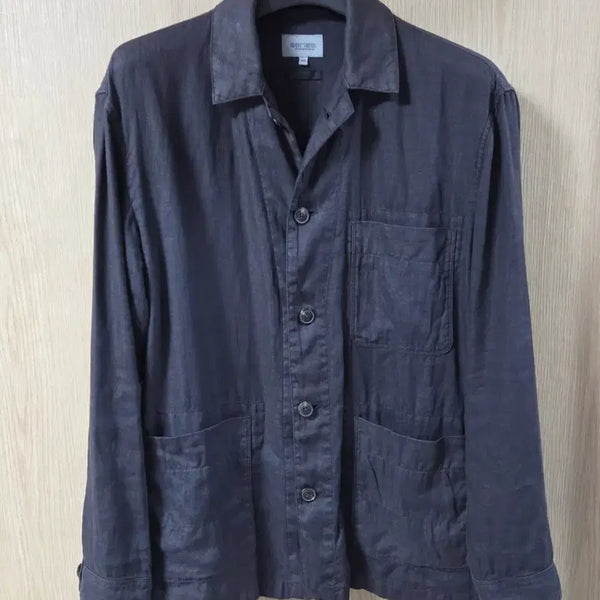 [BUNJANG] Series Linen Chore Jacket Charcoal / (착샷) series 시리즈 린넨 초어 자켓 워크자켓