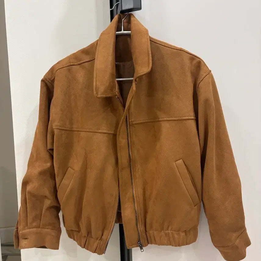 [BUNJANG] Suede Jacket Brown / 스웨이드 자켓 브라운