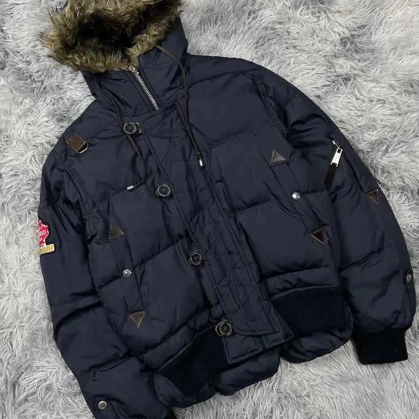 [BUNJANG] DSQUARED2 Mother Fluff Raccoon Down Jumper / 디스퀘어드2 마더 플러프 라쿤 다운 디테일 점퍼 6033