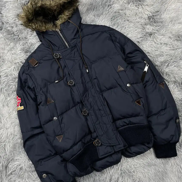 [BUNJANG] DSQUARED2 Mother Fluff Raccoon Down Jumper / 디스퀘어드2 마더 플러프 라쿤 다운 디테일 점퍼 6033