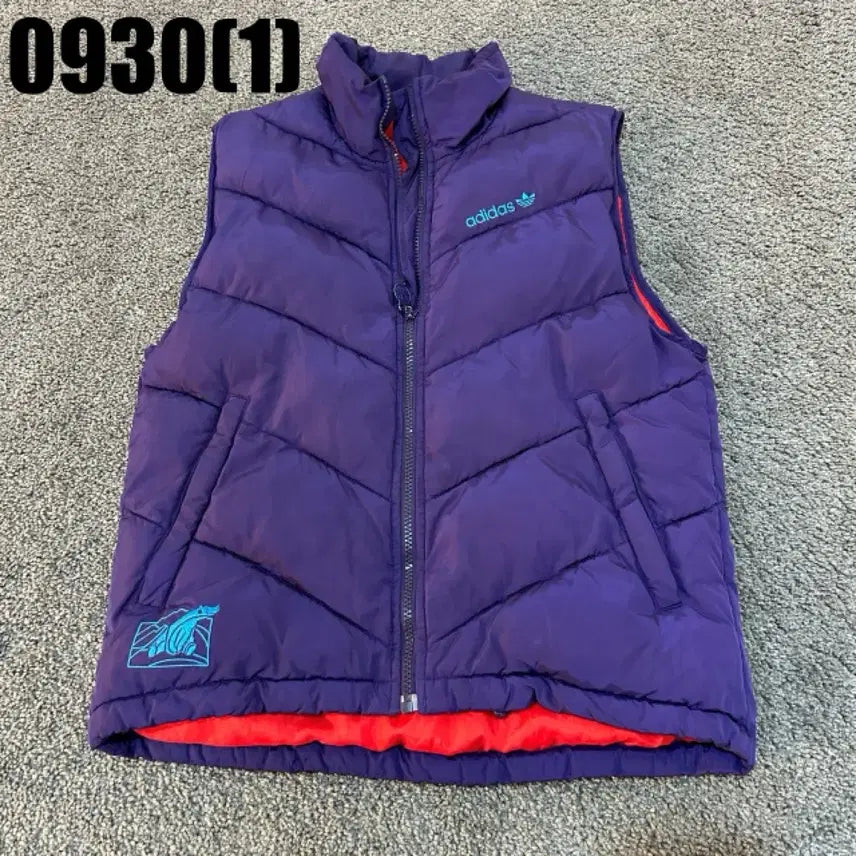 [BUNJANG] Adidas Purple Lightweight Padded Vest / 아디다스 퍼플 경량 패딩 조끼